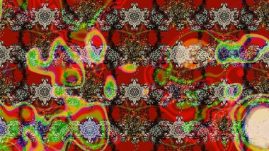 Düz Çiçek Elementleri Tasarımı. Renkli Bahar Teması eskiz kalıbı. Sevimli çiçek raster deseni. Renkli çiçekler.