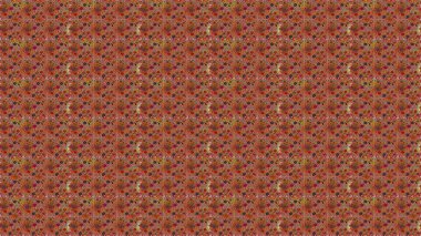 Raster dikişsiz çiçek deseni. Vadinin çiçekleri kahverengi ve turuncu renklerde.