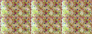 Vadinin bej ve nötr renklerdeki çiçekleri. Raster dikişsiz çiçek deseni.