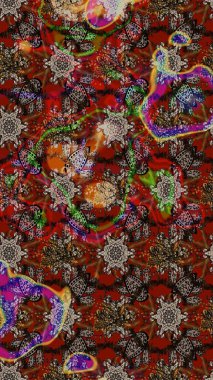 Karalama elementleri. Çizim çiçek deseni duvar kağıdı, web sitesi arka planı, ambalaj kağıdı, davetiye, broşür, afiş veya web sitesi için kullanılabilir. El çizimi Raster illüstrasyonu.