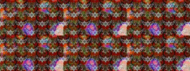 Çiçek deseni. Raster illüstrasyonu. Chichi 'nin kumaş kalıbını çiz. Renkli Bahar Teması eskiz kalıbı. Düz Çiçek Elementleri Tasarımı.