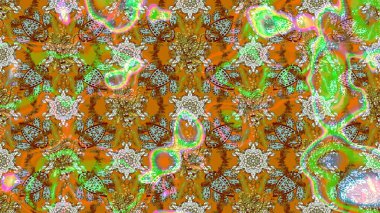 Güzel çiçek deseni. Düz Çiçek Elementleri Tasarımı. Kahverengi ve yeşil renkli çiçekler. Renkli Bahar Teması çizim şablonu.