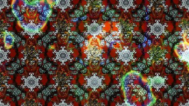 Güzel kumaş deseni. Raster illüstrasyonundaki çiçek desenli çizim. Raster illüstrasyonu. Gri ve kahverengi renklerde.