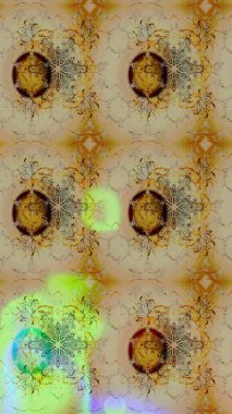 Etnik Mandala süsü. Raster Henna dövme stili. Tekstil, tebrik kartı, boyama kitabı, telefon kılıfı baskısı için kullanılabilir. Hint çiçekli desenli şal desenli..