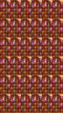 Düz Çiçek Elementleri Tasarımı. Güzel kumaş deseni. Asya tekstil tarzında. Raster illüstrasyonu. Renkli Bahar Teması eskiz kalıbı. Çiçek desenini çiz.