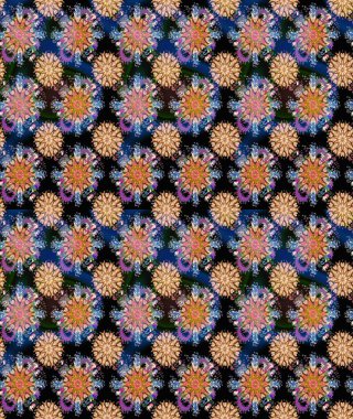 Üst manzara, yumuşak stil. Siyah renkte manzaralı çiçek deseni. Çiçek kompozisyonu, el boyası, hassas şablon. Sevgililer günü ve tebrik kartı konsepti için şık bir davet.