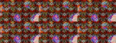 Çiçek deseni. Raster illüstrasyonu. Chichi 'nin kumaş kalıbını çiz. Renkli Bahar Teması eskiz kalıbı. Düz Çiçek Elementleri Tasarımı.