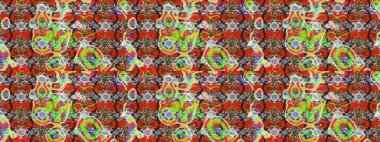 Klasik çiçek tasarımı elementleri. Tarafsız ve kahverengi kıvırcık çiçekler, nötr ve kahverengi renklerde şekillenir. Raster illüstrasyonu.