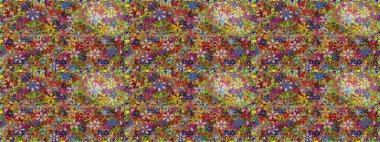 Yumuşak pamuk tasarımı. Sarma, tekstil ve duvar kâğıdı için kusursuz çiçek arkaplanı. Raster 'ın taze dokusu. Yumuşak fayans. Klasik çiçek deseni.