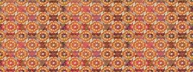 Turuncu renklerde altın desenli, altın elementli. Geleneksel klasik altın desen. Raster oryantal süs. Barok tarzında kusursuz bir doğulu süsü..