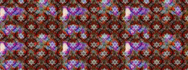 Güzel çiçek deseni. Kahverengi ve kırmızı renkte çiçekler. Renkli Bahar Teması eskiz kalıbı. Düz Çiçek Elementleri Tasarımı.