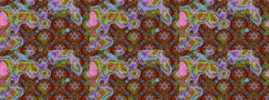 Raster güzel bir çiçek deseni çizmiş. Bahar mevsimi. Tatil havası. Nazik romantik baskı. Kahverengi ve yeşil renkte çiçekler.