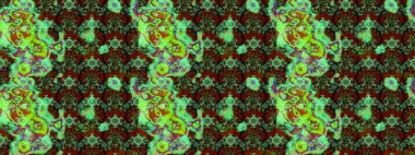 Raster suluboya çiçek deseni, narin çiçekler, yeşil ve kahverengi çiçekler, tebrik kartı şablonu. Güzel kumaş deseni.