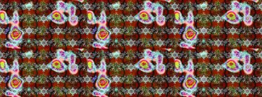 Sınır Kızılderili çiçekli paisley patten. Taslak süsleme izi. Etnik Mandala havlusu. Raster Henna tarzı. Tebrik kartı arkaplanı, boyama kitabı, arkaplan, tekstil için kullanılabilir.