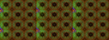 Karalama çiçekleri çizim kalıbı. Sanat esinlenir, yeşillendirir, çiçek açar ve arka plan bırakır. Kahverengi ve yeşil el çizimi desen. Raster deseni.