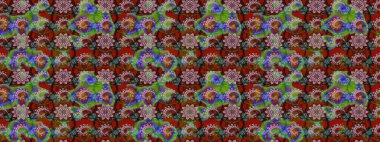 Fantezi çiçekli eskiz deseni, doğal duvar kağıdı, çiçek desenli kıvrım çizimi. Paisley el çizimi elementler. Ev dekoru.