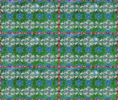 Renkli Bahar Temalı Kusursuz Arkaplan. Güzel kumaş deseni. Raster illüstrasyonunda kusursuz çiçek deseni. Düz Çiçek Elementleri Tasarımı.