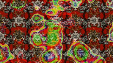 Küçük çaplı çiçeklerdeki basit şirin desenler. Tekstil veya kitap kapakları, imalat, duvar kağıtları, baskı, hediye paketi ve yapıştırma kitabı için çiçek eskizi geçmişi. Raster illüstrasyonu.