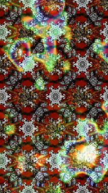 Raster deseni. Organik elementler. Suluboya etkisi. Botanik çizim deseni.