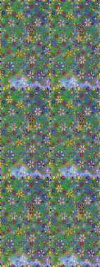 Kusursuz. Çiçekli bahar çiçekleri. Moda baskıları için zarif bir şablon. Küçük renkli çiçekler. Küçük çiçekte güzel bir desen. Motley illüstrasyonu.