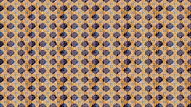 Soyut etnik raster çizim kalıbı. Çiçekler. Vadinin sarı renkli çiçekleri.