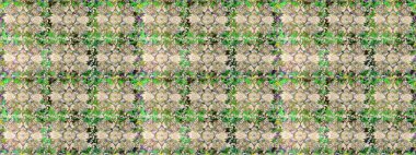 Tarafsız renklerde, altın elementlerle pürüzsüz bir desen. Şam tasarım için kusursuz desen.