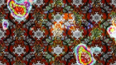 Çizim çiçek deseni duvar kağıdı, web sitesi arka planı, ambalaj kağıdı, davetiye, broşür, afiş veya web sitesi için kullanılabilir. El çizimi Raster çizimi. Parlak elementlerin.