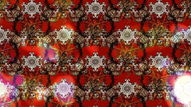 Süslü kumaş deseni. Düz Çiçek Elementleri Tasarımı. Renkli Bahar Teması eskiz kalıbı. Raster illüstrasyonunda çiçek deseni çizimi.