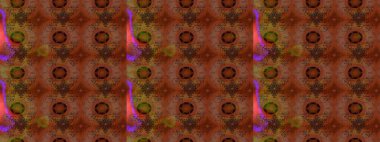 Kahverengi ve kırmızıda çiçekler. Eskiz arkaplan modeli. Suluboya, elle çizilmiş. Raster stoku.