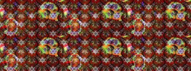 Kabile sanatı boho baskısı, klasik çiçek arkaplanı. Soyut etnik raster çizim kalıbı. Arkaplan dokusu, duvar kağıdı, çiçek teması.