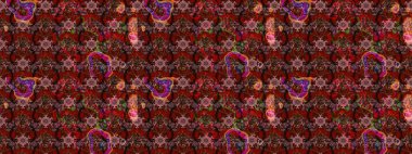 Raster illüstrasyonu. Güzel kumaş deseni. Güzel karalamalı çiçek desenli çizim. Küçük çiçekte sevimli çiçek deseni var..