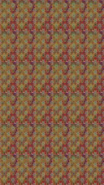 Küçük çiçekteki sevimli çiçek deseni. Raster illüstrasyonu. Kahverengi renkte çiçekler.