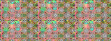 Kusursuz bir arka plan modeli. Raster illüstrasyonu. Gri ve nötr renklerde yaprakları olan yabani çiçekler. Suluboya, elle çizilmiş.