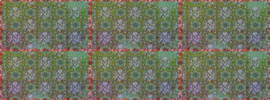 Raster deseni. Karalama çiçekleri kusursuz desen. Yeşil ve nötr el çizimi desen. Sanat ilham verici ve nötr stil çiçekler ve arkaplan bırakır.