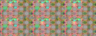 Kusursuz bir arka plan modeli. Raster illüstrasyonu. Gri ve nötr renklerde yaprakları olan yabani çiçekler. Suluboya, elle çizilmiş.