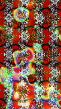 Nazikçe, renkli yaz çiçekleri. Raster illüstrasyonu. Raster deseni. Küçük çiçekte sevimli çiçek deseni var..