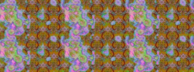 Elle çizilmiş sonbahar çiçeği deseni. Renkli yeşil ve kahverengi çizim kalıpları. Doodle tarzı. Tekstil ve kapak tasarımı için mükemmel. Yeşil ve kahverengi renkte çiçekler.