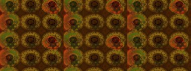 Parlak çiçekli kolaj çiçekleri kahverengi ve gri. Çiçekli zambakların eskiz geçmişi. Çiçek tasarımı için inanılmaz kolaj cennet tarzı..