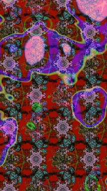 Kızılderili desenli desenli desenli şal deseni. Etnik Mandala süsü. Raster Henna dövme stili. Tekstil, tebrik kartı, boyama kitabı, telefon kılıfı baskısı için kullanılabilir.