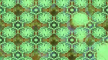 Renkli unsurlarla hareketli arka plan görüntüleri. Çiçekler. Eski model. Bayrak tarzı. Video kaydı. Şablon. Döngü. Kusursuz.. 