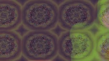 Renkli unsurlarla hareketli arka plan görüntüleri. Çiçekler. Eski model. Bayrak tarzı. Video kaydı. Şablon. Döngü. Kusursuz.. 