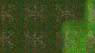 Renkli unsurlarla hareketli arka plan görüntüleri. Çiçekler. Eski model. Bayrak tarzı. Video kaydı. Şablon. Döngü. Kusursuz.