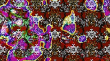 Raster illüstrasyonu. Anti-stres için soyut örnek sayfası. Renklerde.