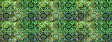 Yeşil renklerde grafiksel, modern, pürüzsüz desen. Duvar kâğıdı barok, İspanyol kumaşı. Kusursuz çiçek deseni. Kusursuz raster arkaplanı.
