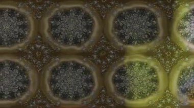 Renkli unsurlarla hareketli arka plan görüntüleri. Çiçekler. Eski model. Bayrak tarzı. Video kaydı. Şablon. Döngü. Kusursuz.. 