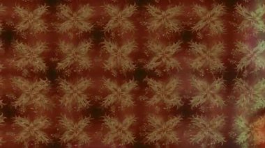 Renkli unsurlarla hareketli arka plan görüntüleri. Çiçekler. Eski model. Bayrak tarzı. Video kaydı. Şablon. Döngü. Kusursuz.. 