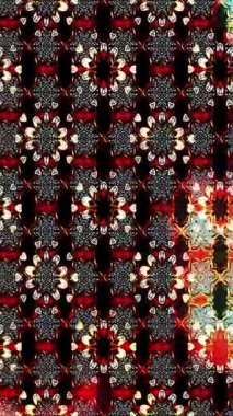 Renkli unsurlarla hareketli arka plan görüntüleri. Çiçekler. Eski model. Bayrak tarzı. Video kaydı. Şablon. Döngü. Kusursuz.. 