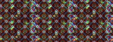 Klasik çiçek tasarımı elementleri. Raster illüstrasyonu. Kahverengi kıvırcık çiçekler kahverengi renklerde şekillenir.