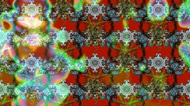 Klasik çiçekler. El çizimi, soyut ve süslü elementler. Yaz çiçekleri teması. Kahverengi ve yeşil renkler. Suluboya resim taklit Raster illüstrasyonu.