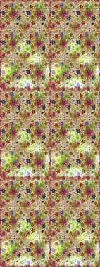 Çiçeklerle suluboya desenli çiçek deseni. Bej ve nötr renklerde güzel bir tekstil. Raster illüstrasyonu.